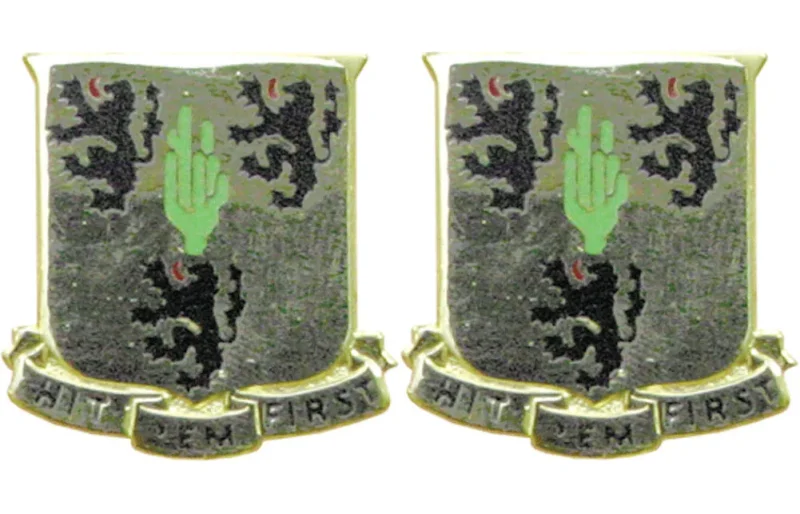 181st field artillery tennessee unit insignia pair