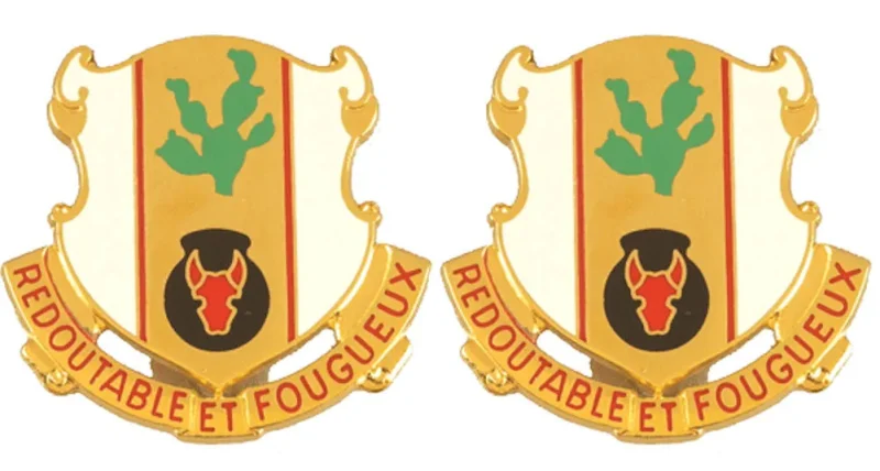 185th regiment insignia pair redoutable