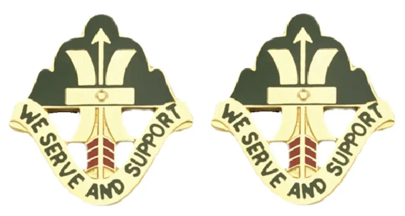 186th support battalion insignia set we serve and support