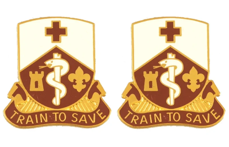 187th med battalion insignia pair train to save