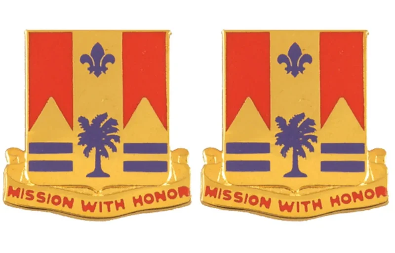 190th field artillery insignia set mission with honor