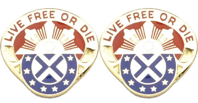 197th field artillery brigade insignia set pair