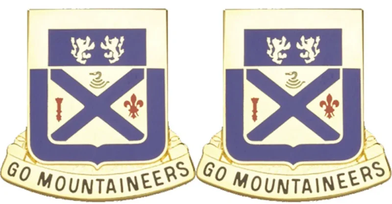 197th wv regiment insignia set go mountaineers