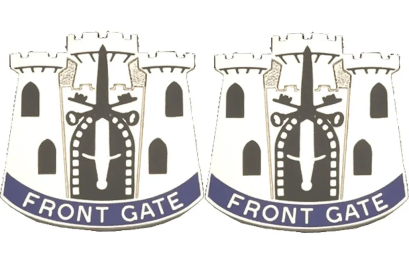 19th support center corps insignia pair front gate