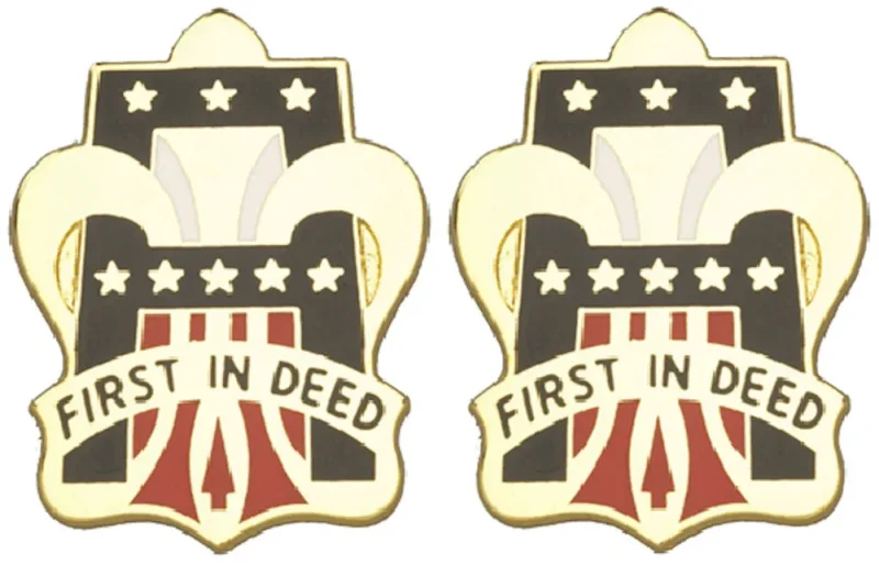 1st army unit insignia pair first in deed premium quality