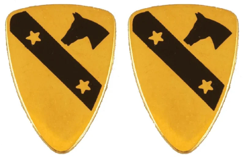 1st cavalry division insignia set pair