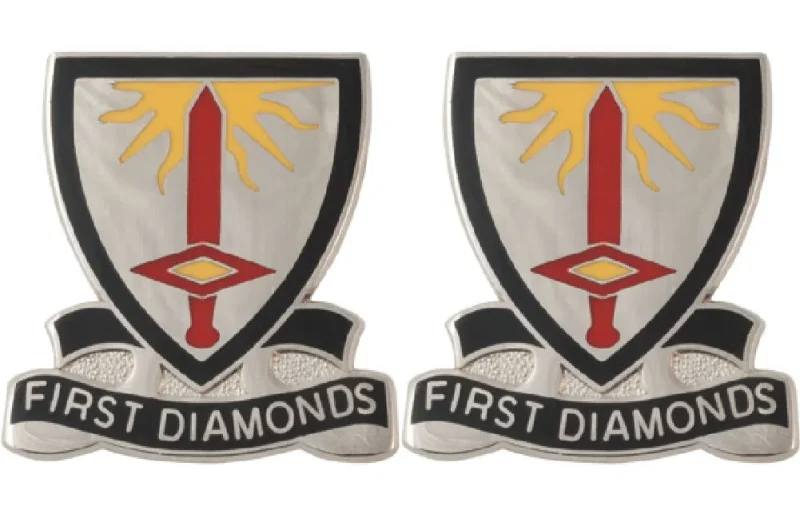 1st finance battalion insignia pair first diamonds