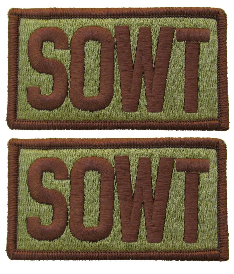 2 pack air force sowt ocp spice brown patches