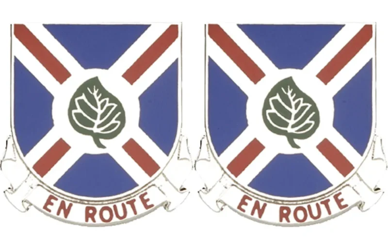 200th engineering battalion insignia pair en route