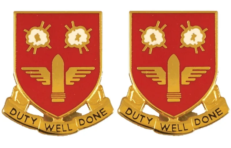 203rd air defense artillery unit insignia pair duty well done