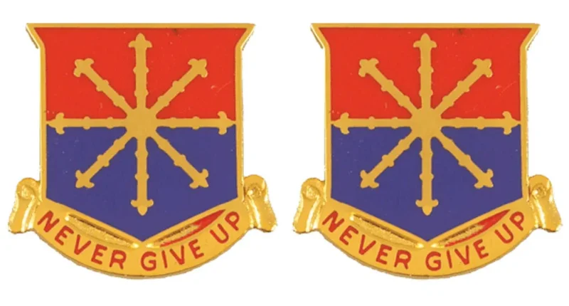 206th field artillery insignia pair never surrender