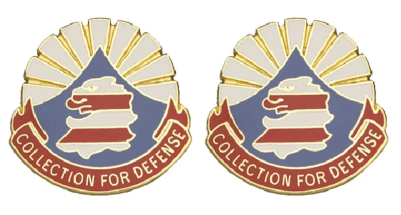 206th military intelligence battalion insignia pair defense collection