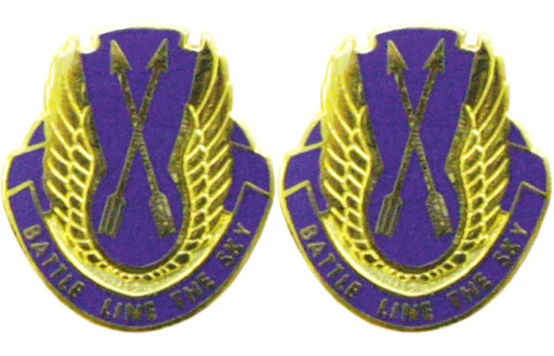 210th aviation unit insignia pair sky battle line symbol