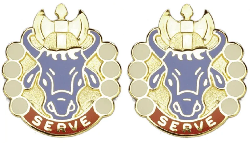 213rd qm bn distinctive unit insignia pair military emblem