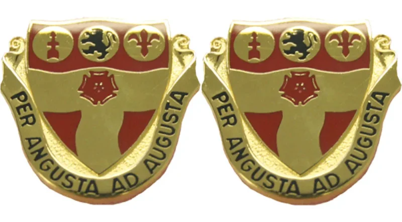 218th fa arng distinctive unit insignia pair