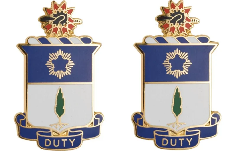 21st infantry unit insignia pair military duty pin