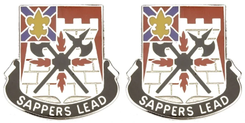 229th engineer battalion insignia pair