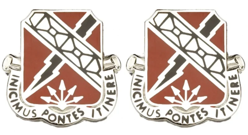 230th engineer battalion insignia pair distinctive unit emblem