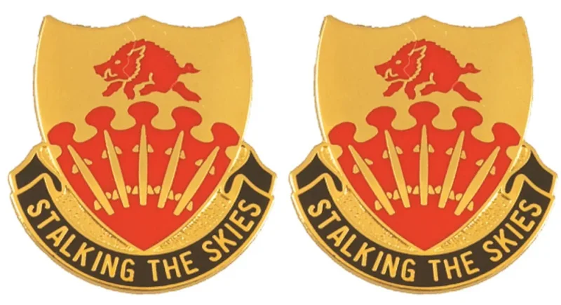 233rd regiment unit insignia pair