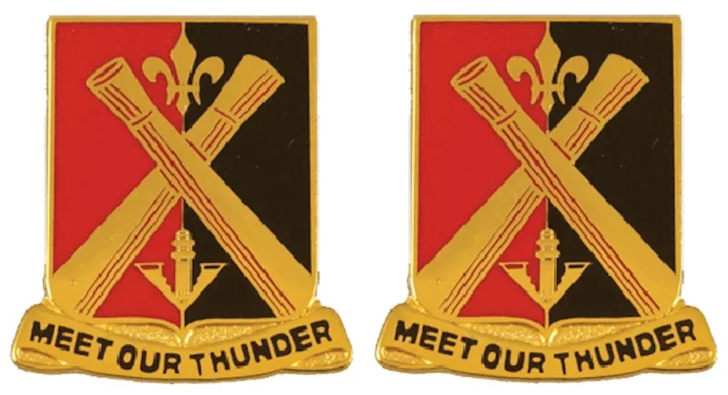 235th regiment distinctive unit insignia pair