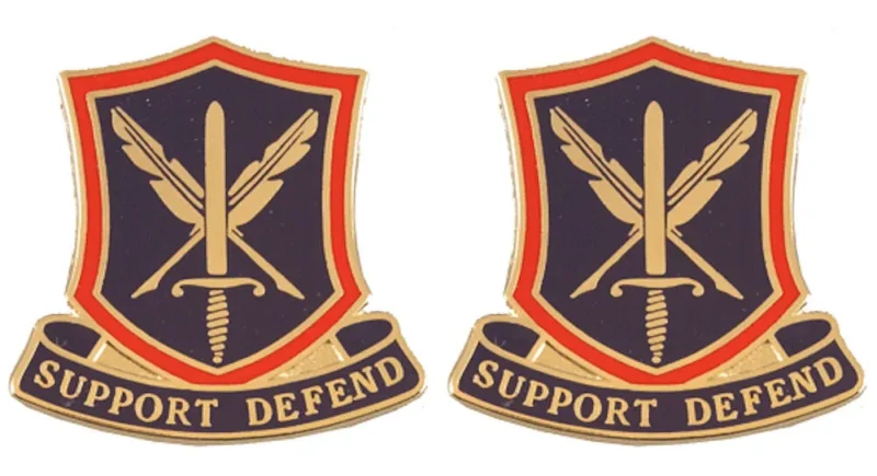 237th personnel service battalion insignia pair