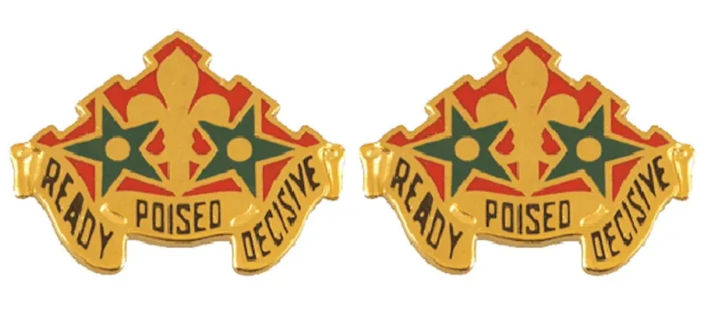 252nd armor unit insignia set pair