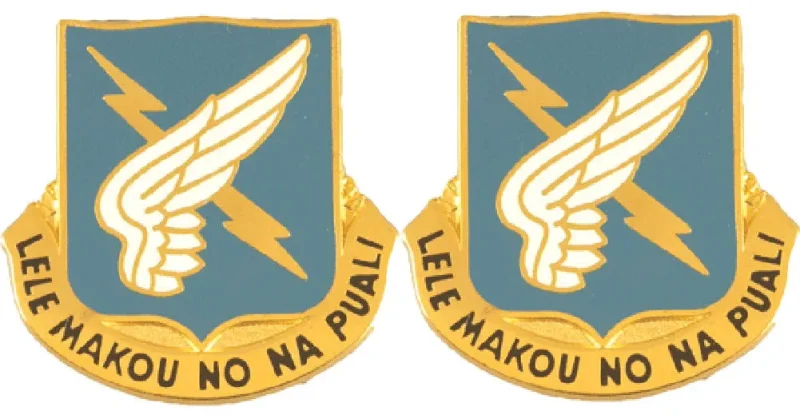 25th aviation unit insignia pair lele makou no na puali