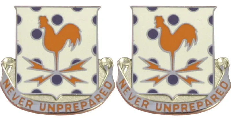 25th signal battalion insignia set never unprepared pair