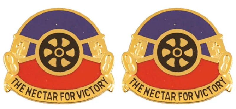 260th quartermaster unit insignia pair