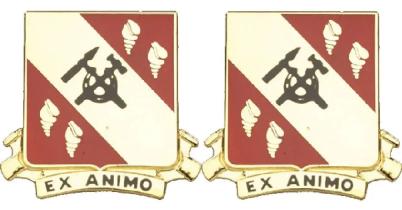 27th support battalion insignia pair ex animo