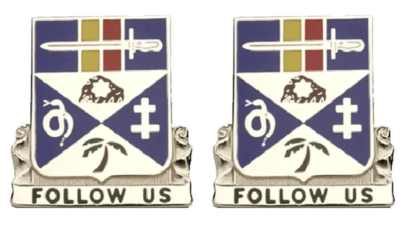 293rd infantry battalion insignia pair follow us