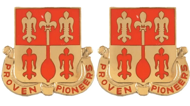 299th engineer battalion insignia pair