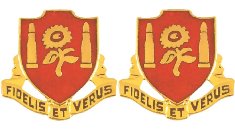 29th field artillery unit insignia pair fidelis et verus