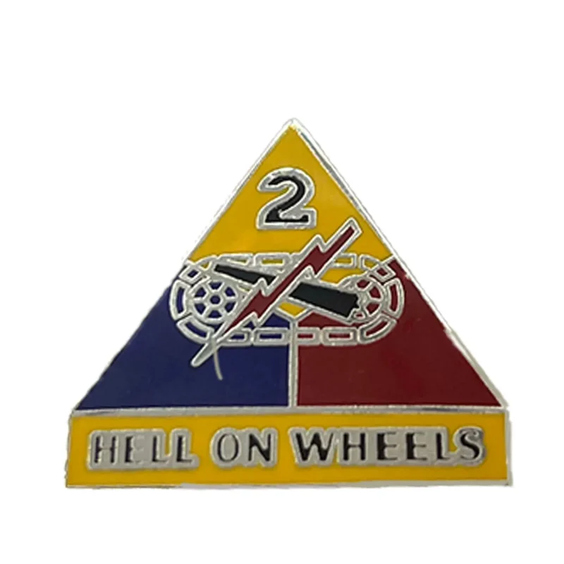 2nd armored division hell on wheels pin