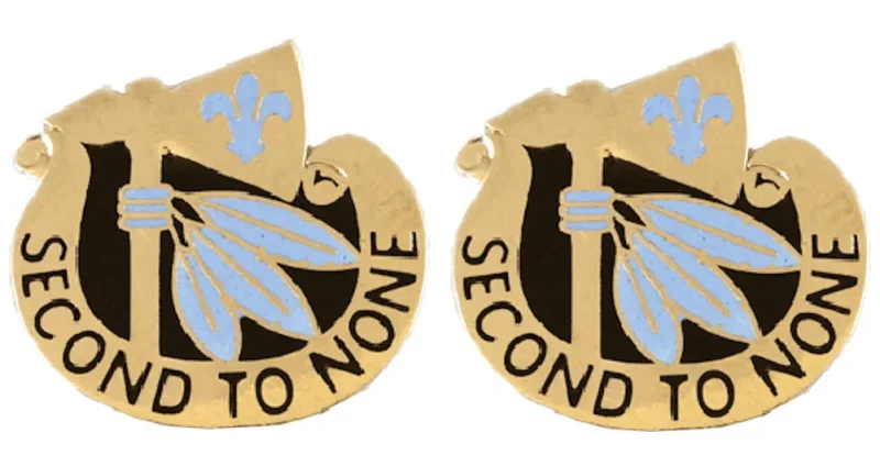 2nd infantry division insignia pair second to none