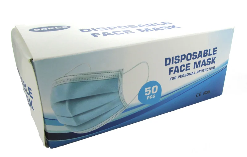 3 ply disposable face masks 50 count box scaled