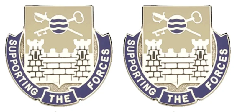 300th quartermaster battalion usar insignia pair