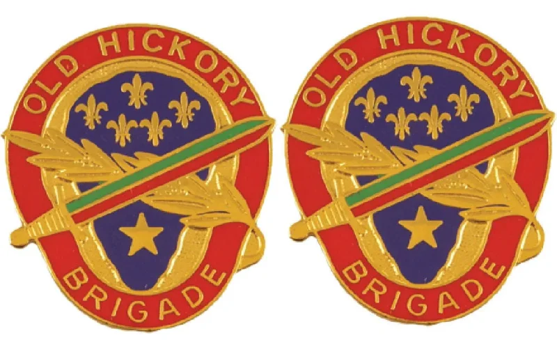 30th infantry brigade insignia pair old hickory brigade