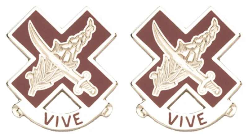 312th field hosp insignia pair distinctive unit