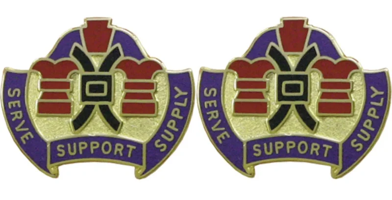 312th support gp usar unit insignia pair