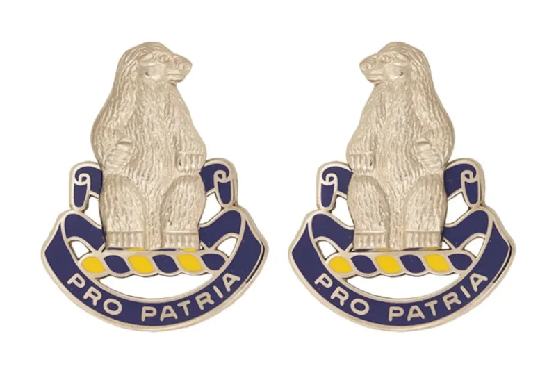 31st infantry unit insignia pair pro patria