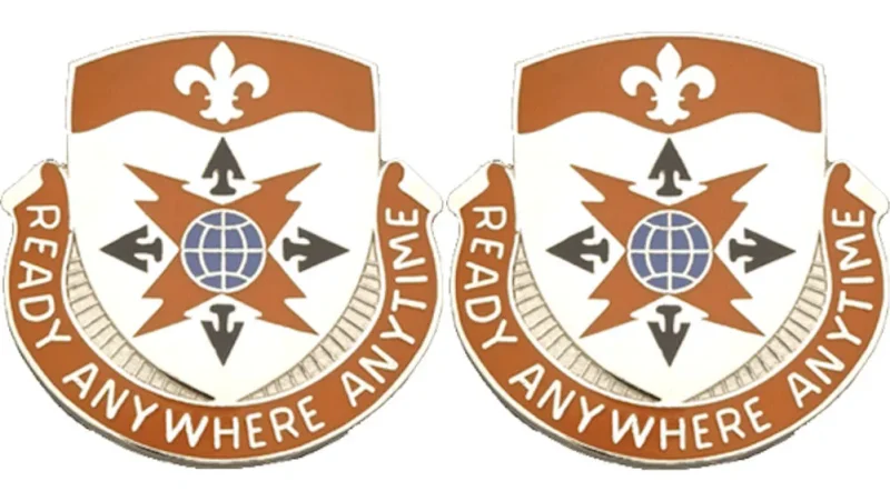 324th signal battalion emblem insignia pair