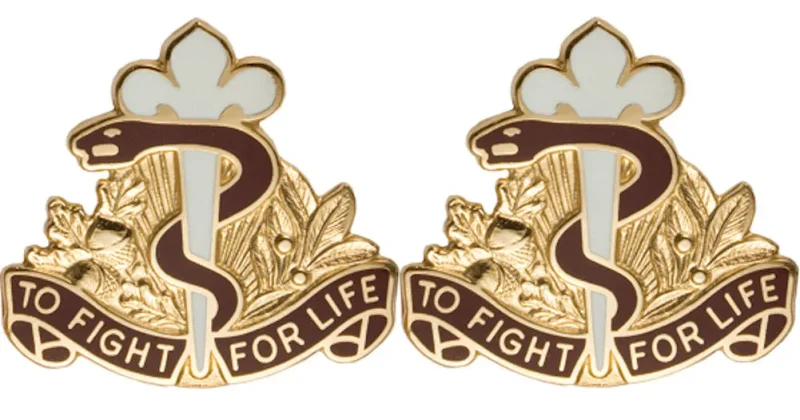 325th field hospital pin pair honor courage life