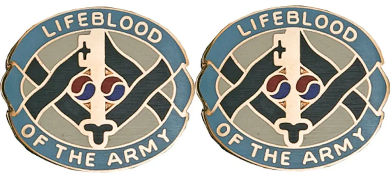 325th quartermaster battalion insignia pair