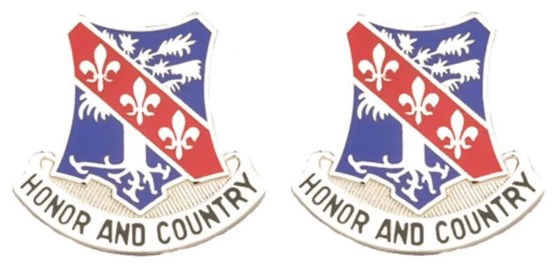 327th infantry unit insignia pair