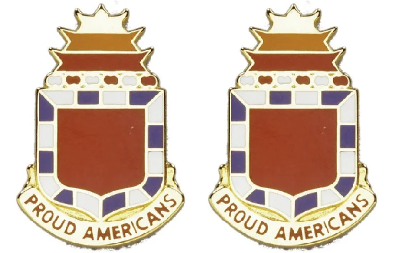 32nd field artillery unit insignia pair proud americans