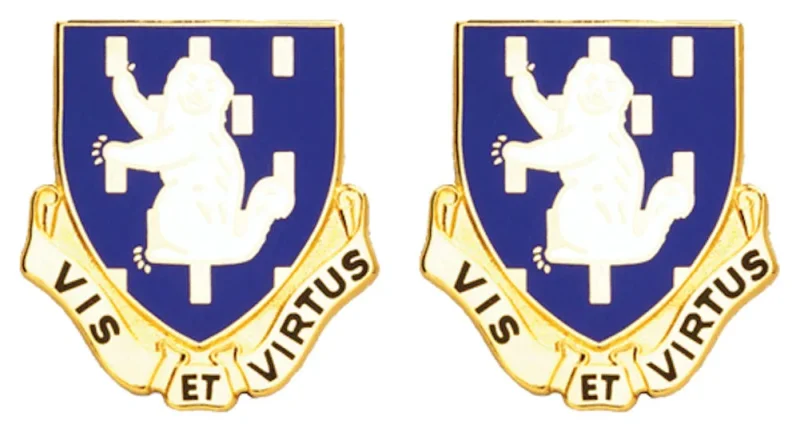 337th bct regiment insignia pair