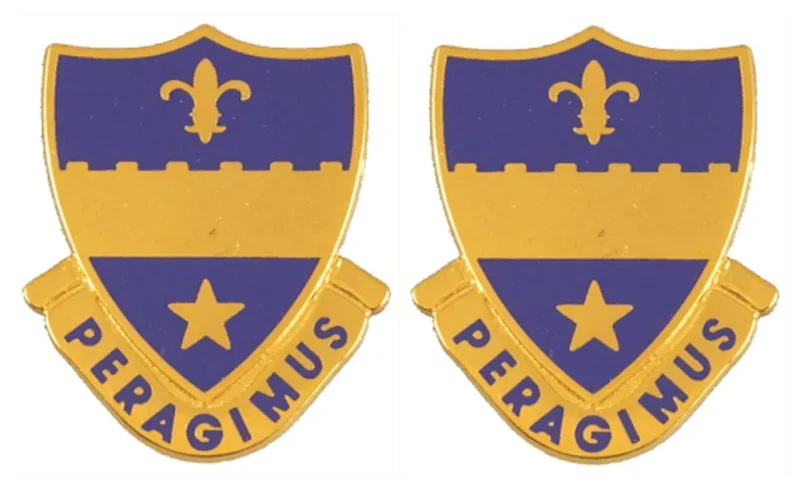 358th regiment insignia pair distinctive unit emblems