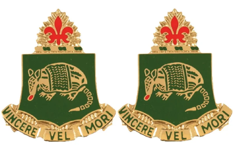 35th armor unit insignia pair vincere vel mori