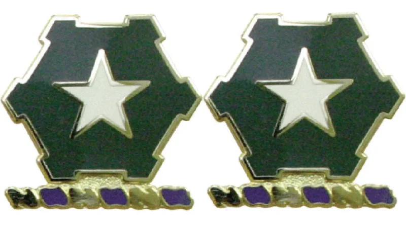 36th infantry unit insignia set pair